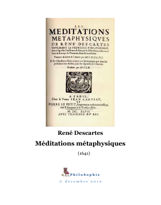 Couverture de Méditations métaphysiques